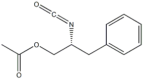 [R,(+)]-2-Isocyanato-3-phenyl-1-propanol acetate 구조식 이미지