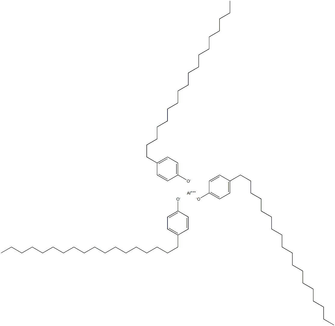 Aluminum tri(4-octadecylphenolate) 구조식 이미지