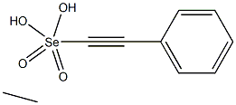 Ethaneselenoic acid Se-(phenylethynyl) ester Structure