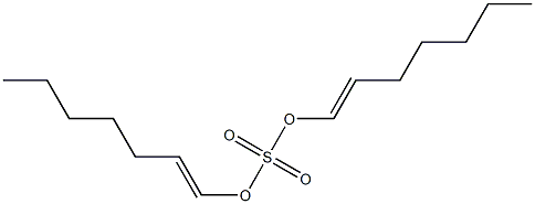 Sulfuric acid di(1-heptenyl) ester Structure