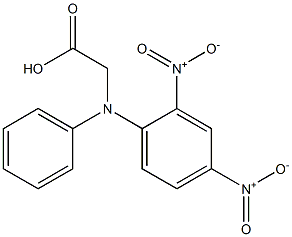 (-)-N-(2,4-Dinitrophenyl)-L-phenylglycine 구조식 이미지