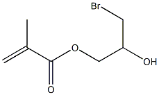 Methacrylic acid 2-hydroxy-3-bromopropyl ester Structure