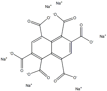 1,2,4,5,6,8-Naphthalenehexacarboxylic acid hexasodium salt 구조식 이미지