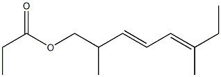 Propionic acid 2,6-dimethyl-3,5-octadienyl ester Structure