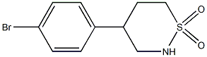 4-(4-Bromophenyl)tetrahydro-2H-1,2-thiazine 1,1-dioxide Structure