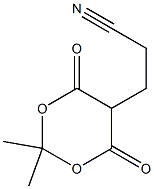 5-(2-Cyanoethyl)-2,2-dimethyl-1,3-dioxane-4,6-dione 구조식 이미지