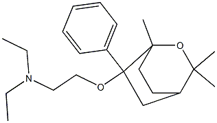 1,3,3-Trimethyl-6-phenyl-6-[2-(diethylamino)ethoxy]-2-oxabicyclo[2.2.2]octane Structure