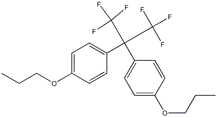 2,2-Bis[4-(propyloxy)phenyl]-1,1,1,3,3,3-hexafluoropropane Structure
