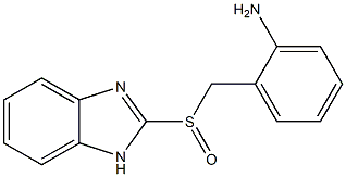 2-[[2-[Amino]benzyl]sulfinyl]-1H-benzimidazole Structure