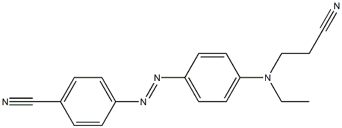 4-[(2-Cyanoethyl)(ethyl)amino]-4'-cyanoazobenzene Structure
