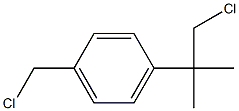 1-Chloromethyl-4-(1-chloromethyl-1-methylethyl)benzene 구조식 이미지