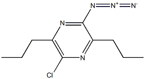 2-Azido-5-chloro-3,6-dipropylpyrazine 구조식 이미지