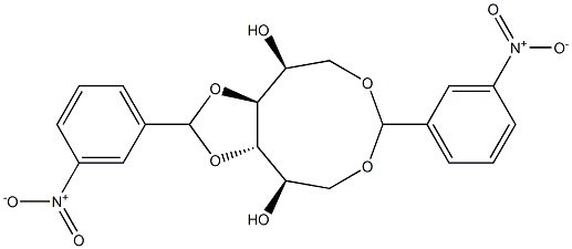 1-O,6-O:3-O,4-O-Bis(3-nitrobenzylidene)-L-glucitol Structure