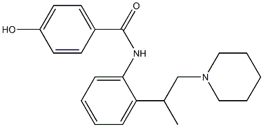 N-[2-(1-Methyl-2-piperidinoethyl)phenyl]-4-hydroxybenzamide Structure