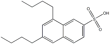 6,8-Dibutyl-2-naphthalenesulfonic acid 구조식 이미지