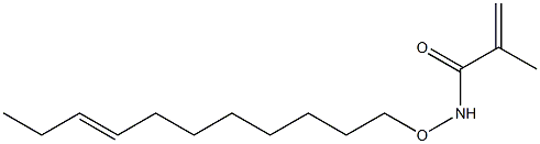 N-(8-Undecenyloxy)methacrylamide Structure