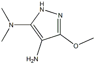 4-Amino-5-dimethylamino-3-methoxy-1H-pyrazole Structure