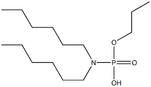 N,N-Dihexylamidophosphoric acid hydrogen propyl ester 구조식 이미지