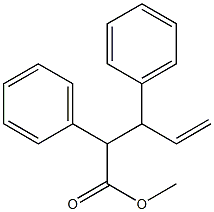 3-Phenyl-2-phenyl-4-pentenoic acid methyl ester 구조식 이미지