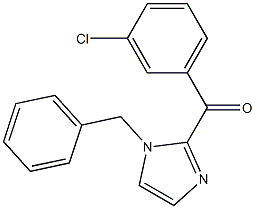 1-Benzyl-2-(3-chlorobenzoyl)-1H-imidazole 구조식 이미지