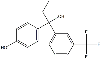 4-[1-[3-(Trifluoromethyl)phenyl]-1-hydroxypropyl]phenol 구조식 이미지