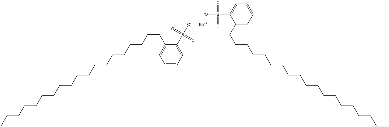 Bis(2-nonadecylbenzenesulfonic acid)barium salt 구조식 이미지