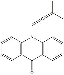 9,10-Dihydro-10-(3-methyl-1,2-butadienyl)acridin-9-one 구조식 이미지