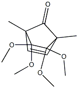 5,5,6,6-Tetramethoxy-1,4-dimethylbicyclo[2.2.1]hept-2-en-7-one 구조식 이미지