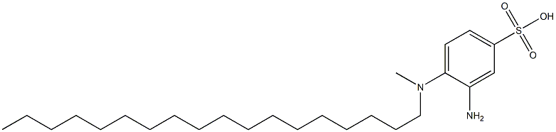 3-Amino-4-(N-methyl-N-octadecylamino)benzenesulfonic acid Structure