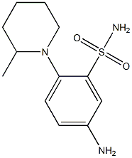 5-Amino-2-(2-methylpiperidin-1-yl)benzenesulfonamide 구조식 이미지