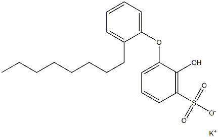 2-Hydroxy-2'-octyl[oxybisbenzene]-3-sulfonic acid potassium salt 구조식 이미지