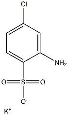 2-Amino-4-chlorobenzenesulfonic acid potassium salt Structure