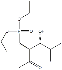 [(2R,3R)-2-Acetyl-3-hydroxy-4-methylpentyl]phosphonic acid diethyl ester 구조식 이미지