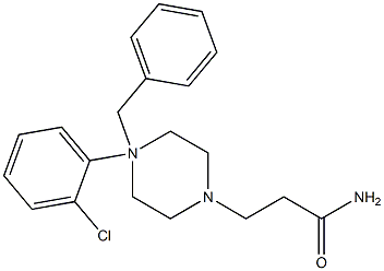 4-Benzyl-N-(2-chlorophenyl)piperazine-1-propanamide 구조식 이미지
