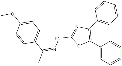 4'-Methoxyacetophenone (4,5-diphenyloxazol-2-yl)hydrazone Structure