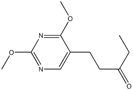 5-(3-Oxopentyl)-2,4-dimethoxypyrimidine 구조식 이미지