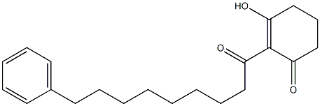 2-(9-Phenylnonanoyl)-3-hydroxy-2-cyclohexen-1-one 구조식 이미지