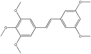 (E)-3,4,5,3',5'-Pentamethoxystilbene 구조식 이미지