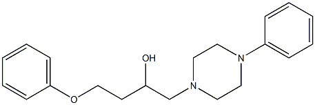 1-(2-Phenoxyethyl)-2-(4-phenyl-1-piperazinyl)ethanol 구조식 이미지