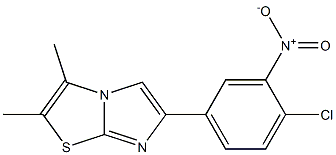 2,3-Dimethyl-6-(4-chloro-3-nitrophenyl)imidazo[2,1-b]thiazole 구조식 이미지