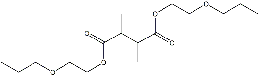 2,3-Dimethylsuccinic acid bis(2-propoxyethyl) ester 구조식 이미지