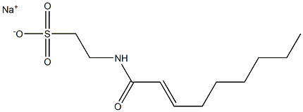 N-(2-Nonenoyl)taurine sodium salt 구조식 이미지