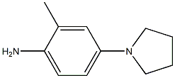 2-Methyl-4-(1-pyrrolidinyl)benzenamine Structure