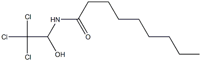 N-(2,2,2-Trichloro-1-hydroxyethyl)nonanamide 구조식 이미지