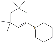 1-(3,3,5,5-Tetramethyl-1-cyclohexenyl)piperidine 구조식 이미지