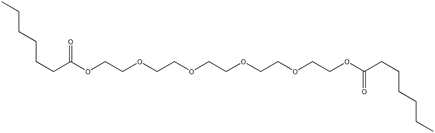 2,2'-[1,2-Ethanediylbis[oxy(2,1-ethanediyl)oxy]]bis(ethanol heptanoate) Structure