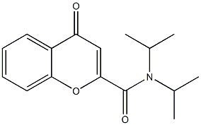 2-[(Diisopropylamino)carbonyl]-4H-1-benzopyran-4-one Structure