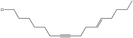 16-Chloro-5-hexadecen-9-yne Structure