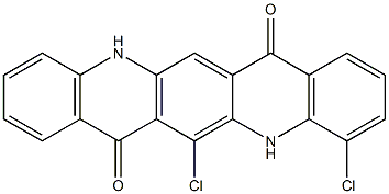 4,6-Dichloro-5,12-dihydroquino[2,3-b]acridine-7,14-dione Structure
