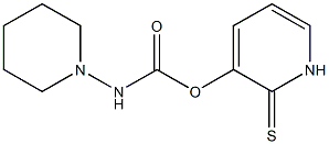 Piperidinocarbamic acid (1,2-dihydro-2-thioxopyridin)-3-yl ester Structure